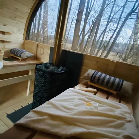 Ferienhaus Na Skraju Lasu Chic-boho Piasutno